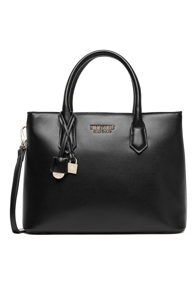 Geanta dama - tkanina - neagra - One Size INTL - set cu curea detasabila si sac pentru praf