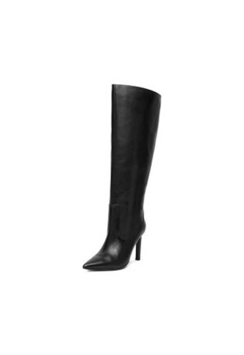 Cizme dama EO-GLC511-17-3614 - piele naturala - negru - varf ascutit