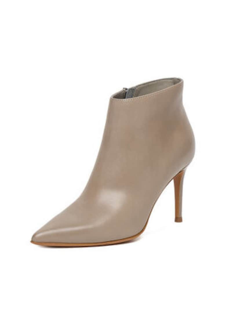 Botine dama gri - Bej