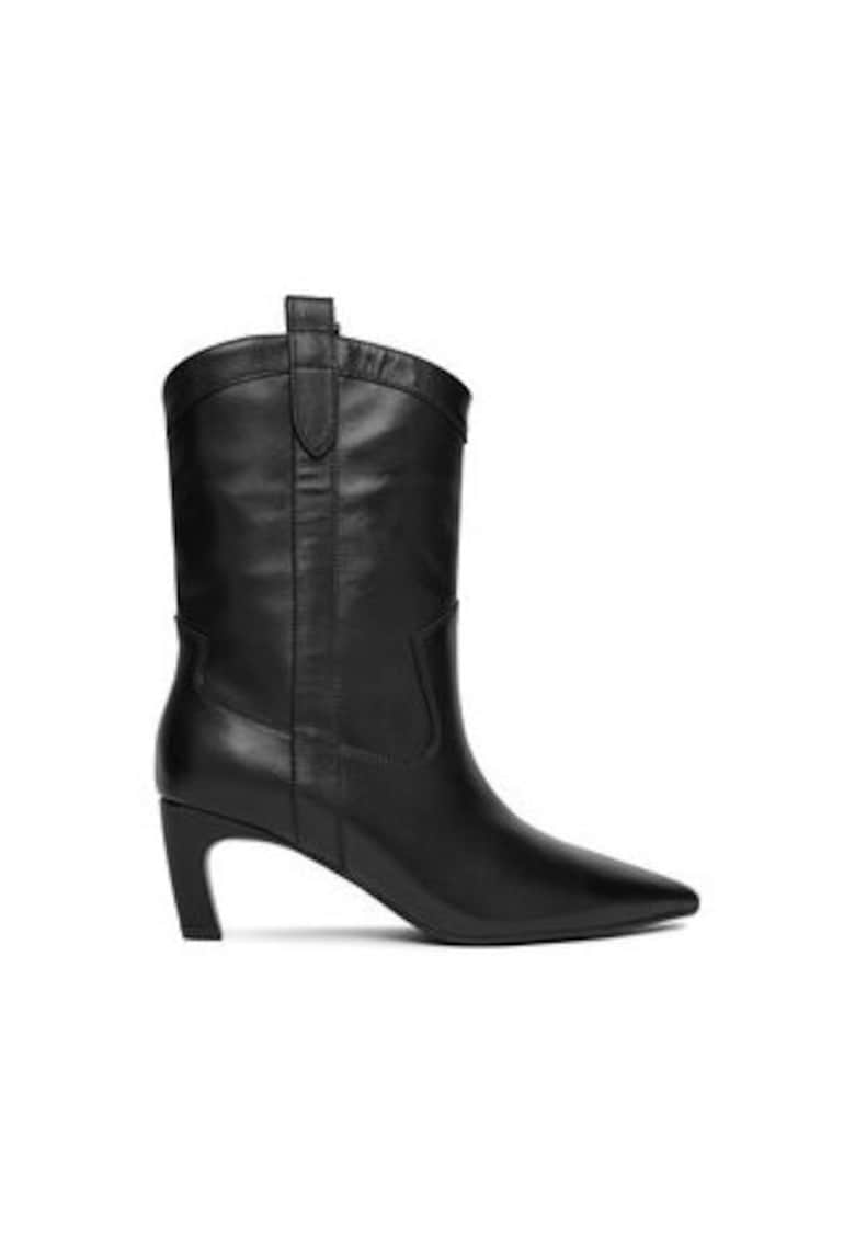 Botine dama slip-on - Negru