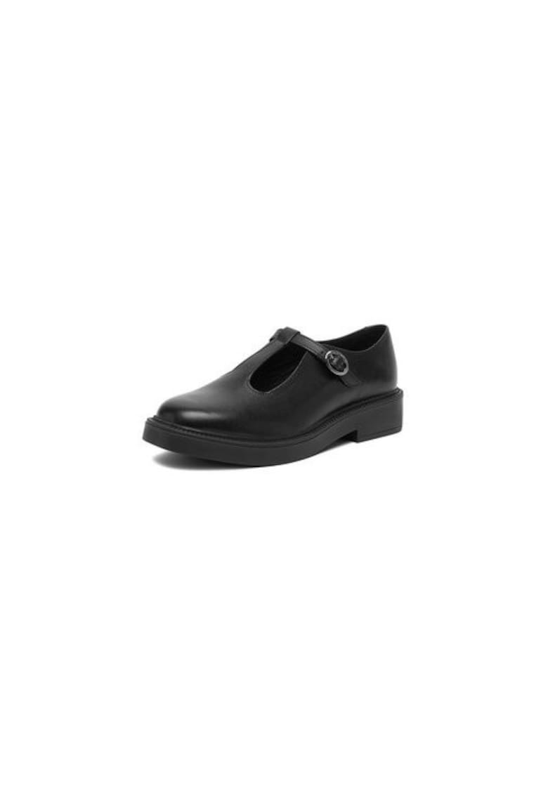 Pantofi copii EO-CI12-B103-06 - piele naturala - negru lucios