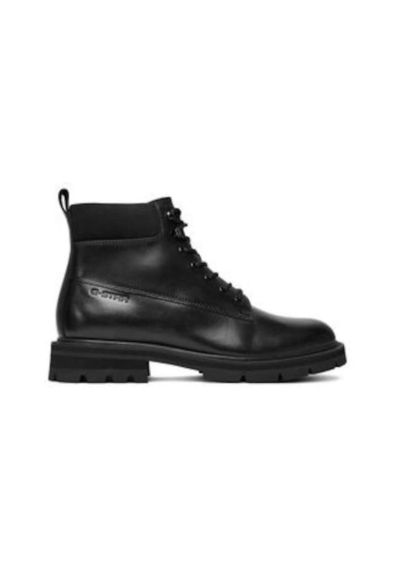 G Star Raw Ghete barbati G-Star Raw - negru - piele naturala - cu sireturi