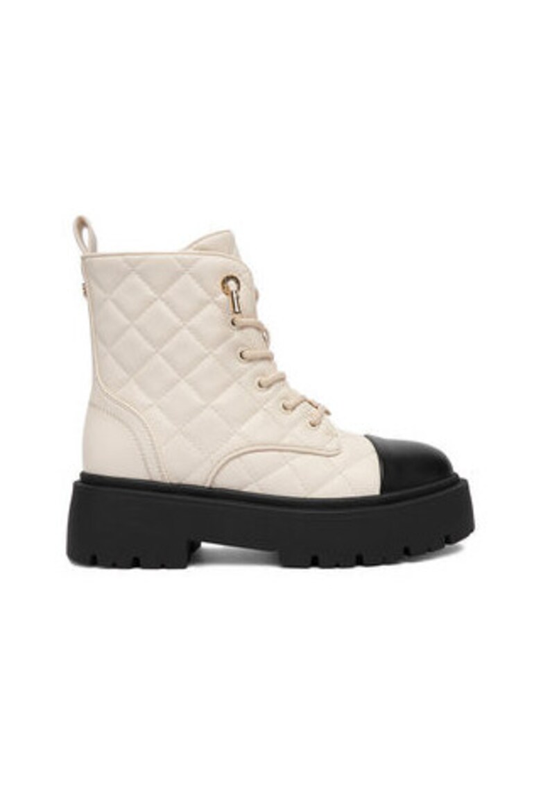 Ghete dama model CEO-INAS-01 - bej - cu fermoar - tesatura