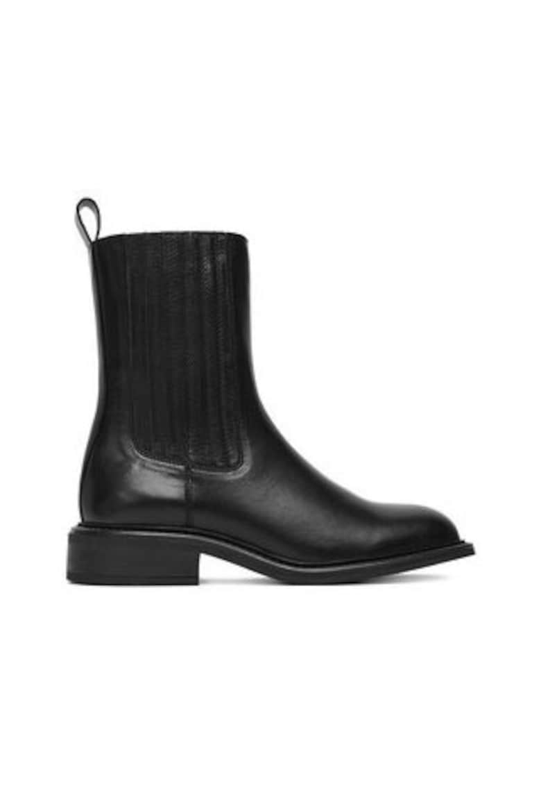 Ghete dama EO-HANA-09810-25 - piele naturala - negru