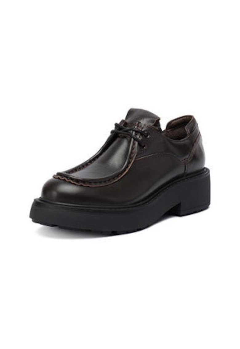 Pantofi dama piele naturala - maro inchis