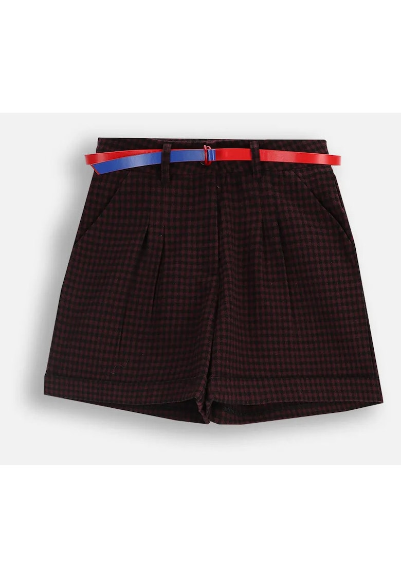 Pantaloni scurti cu imprimeu in carouri