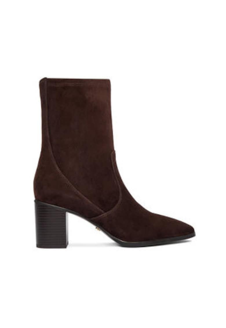 Botine dama piele naturala - maro - Maro