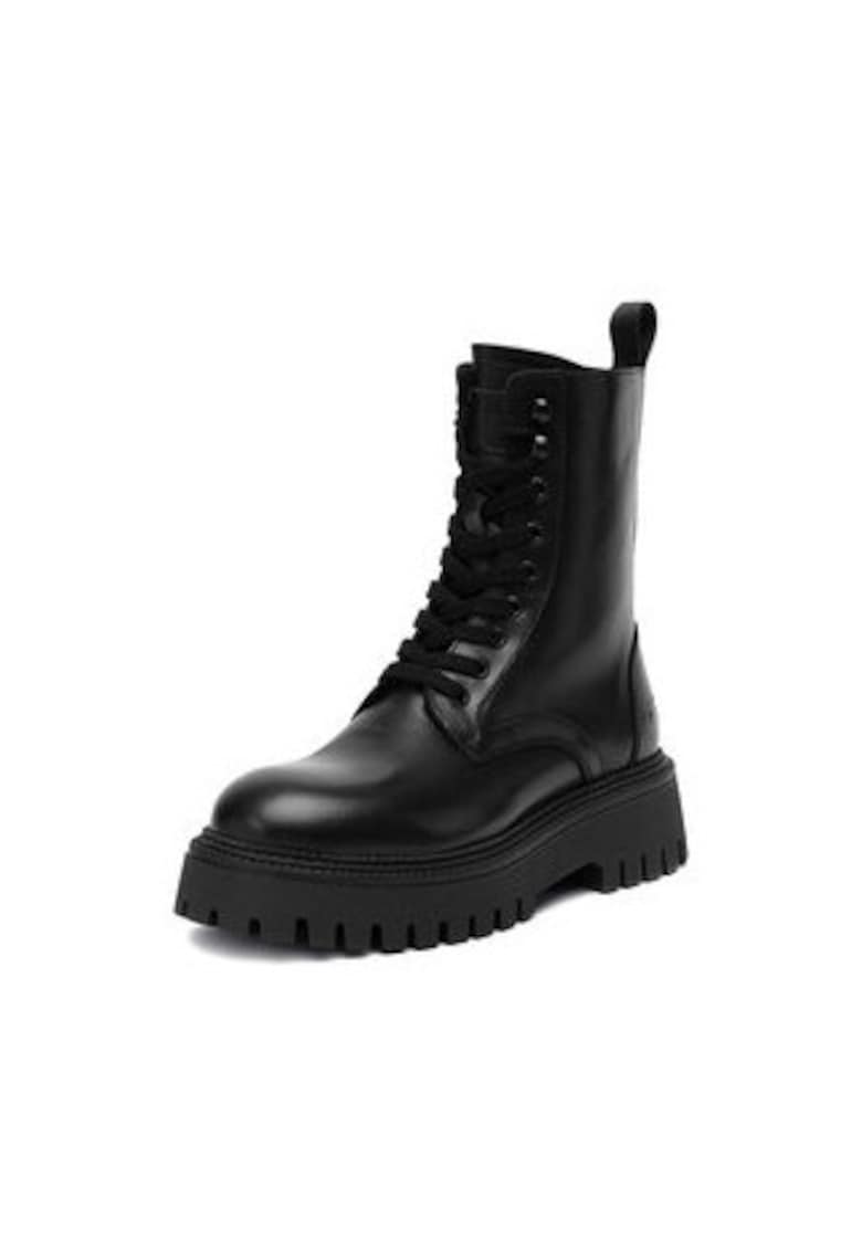 Ghete dama model EO-GEDIZ-8092 - piele naturala - Negru