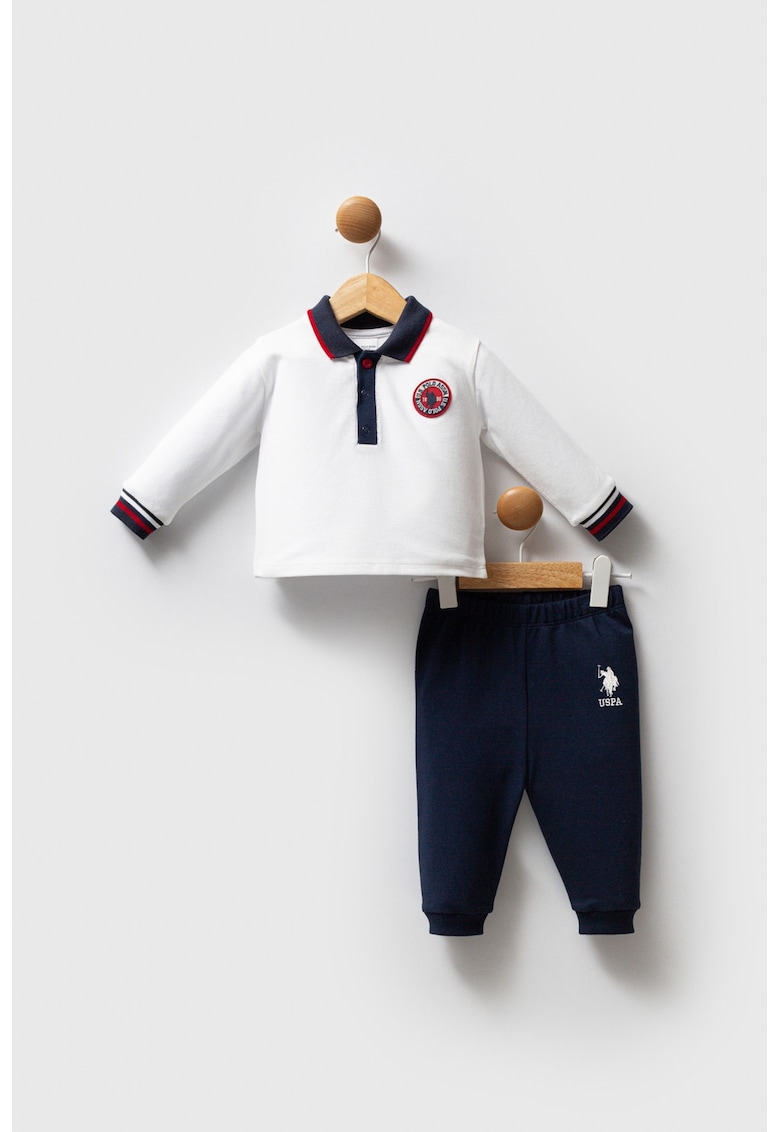Set de bluza polo si pantaloni - 2 piese