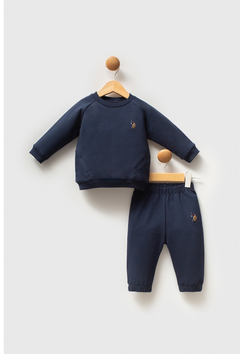 Trening lung cu maneci raglan - Albastru ultramarin