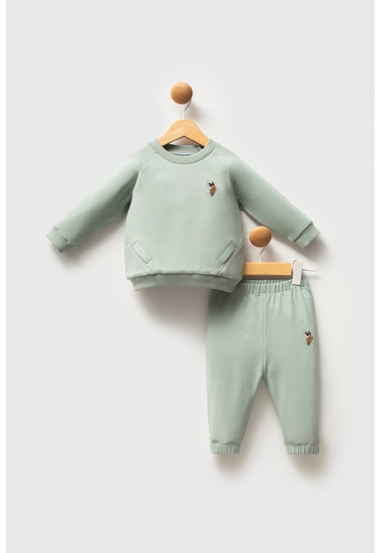 Set doua piese pentru bebelusi - USB2586-YD-V5 - Albastru - Verde