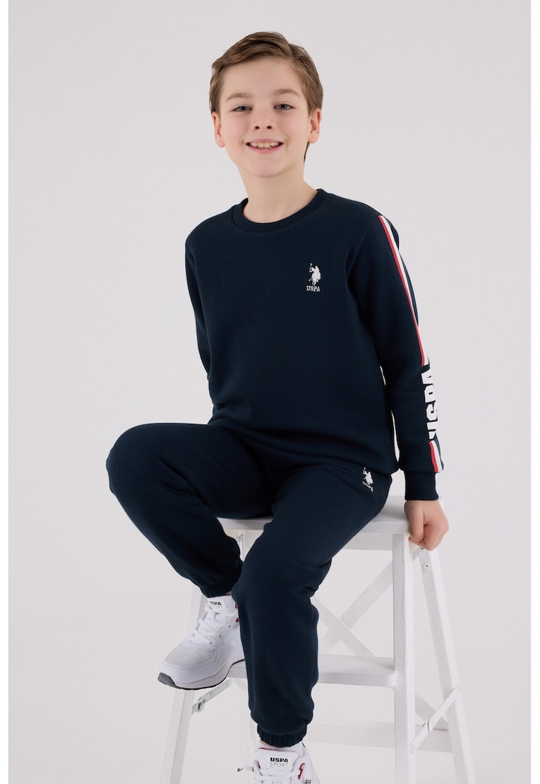 Set de bluza de trening si pantaloni de trening din amestec de bumbac