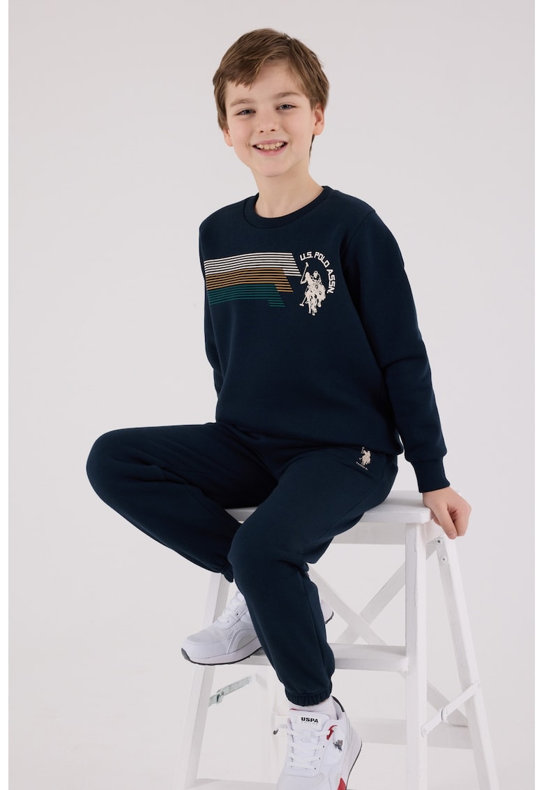 Set de bluza de trening si pantaloni de trening cu imprimeu