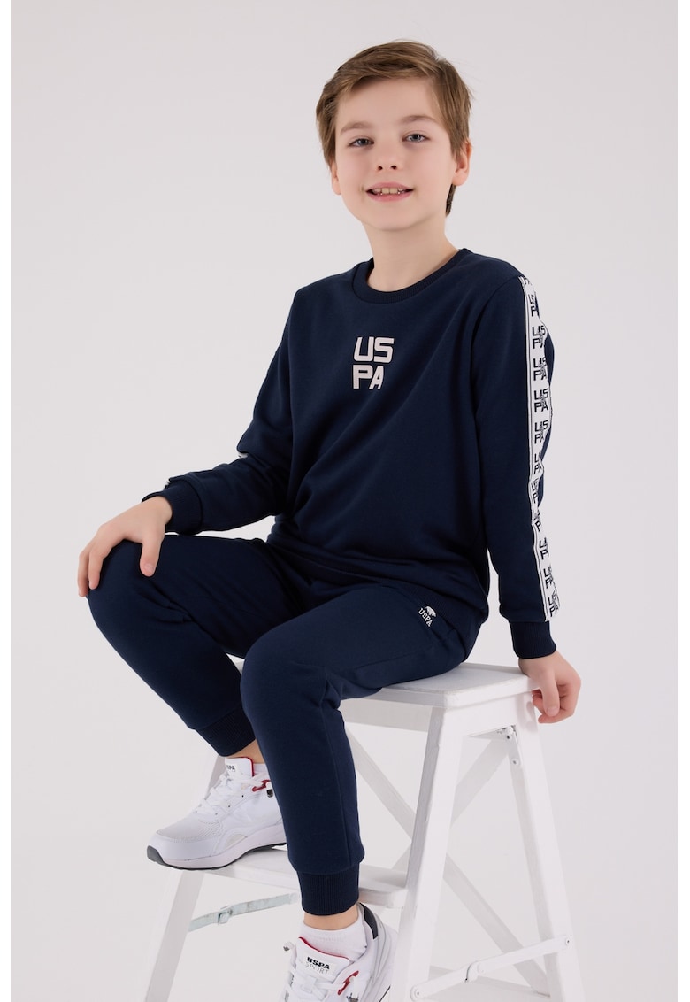 Trening din amestec de bumbac cu segmente laterale contrastante