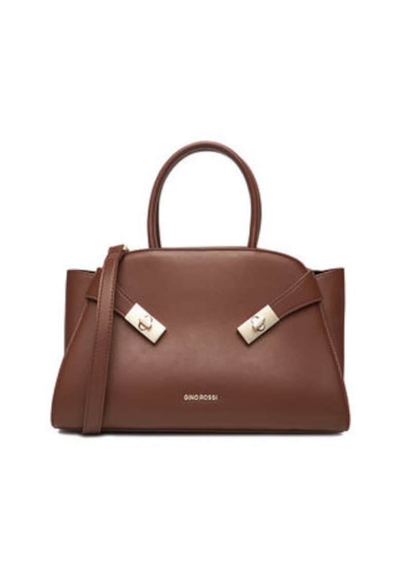 Geanta dama CEO-EMMY-DA8001 - 5 compartimente - culoare brown