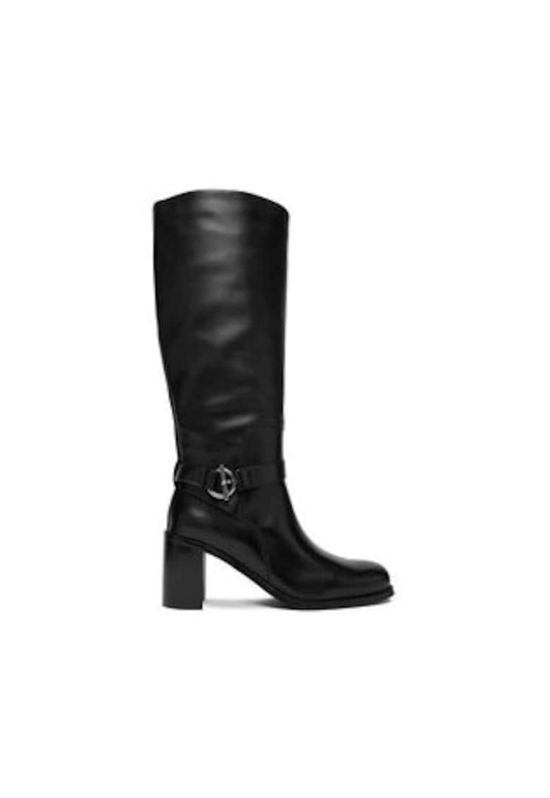 Cizme pentru dama - EO-GLC8655C-16-2624 - piele naturala - negru