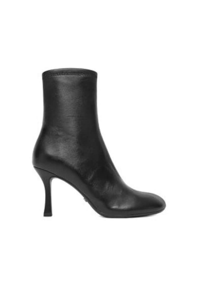 Botine dama piele naturala - negru - Negru