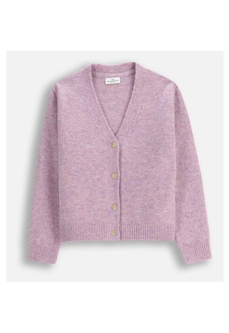 Cardigan ZC5172202WGJ-022 - poliester - maneci lungi - inchidere cu nasturi - roz