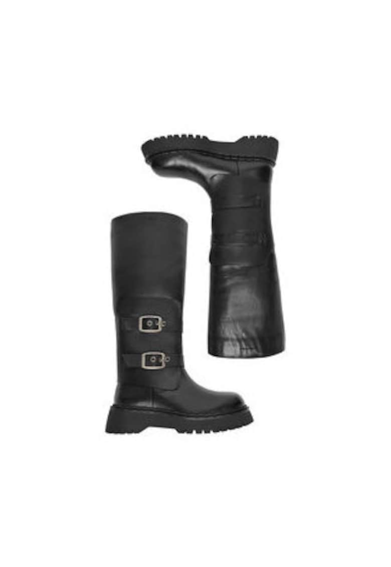 G Star Raw Cizme dama slip-on - piele naturala negru