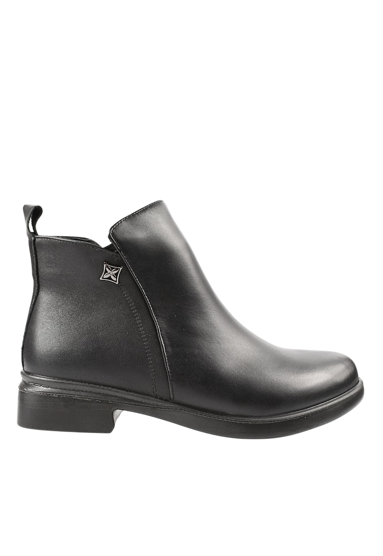 Ghete elegante - dama - 9630 negru - piele naturala