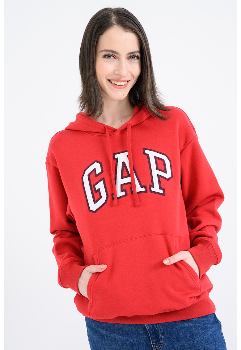 Hanorac din amestec de bumbac cu logo