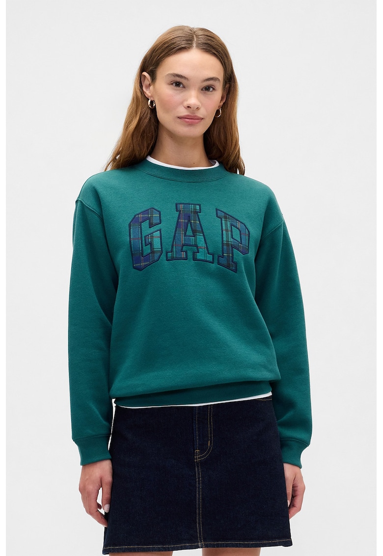 Bluza de trening lejera cu logo - Verde englez