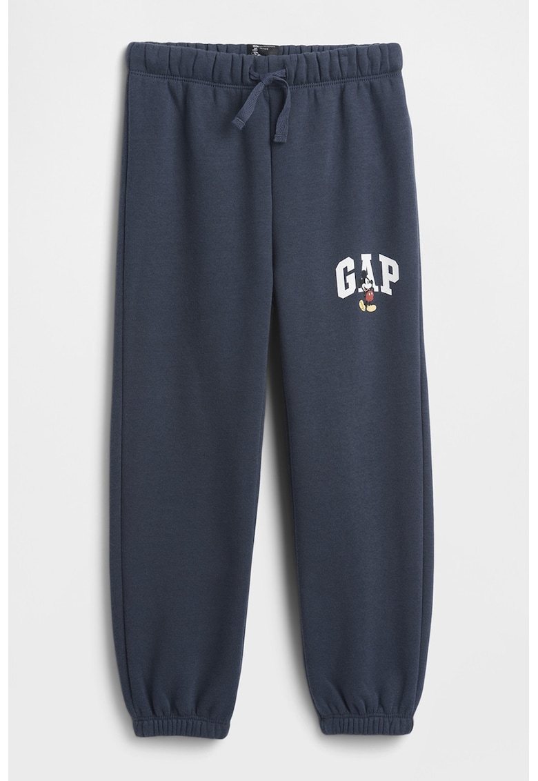 Pantaloni de trening cu logo si Mickey Mouse - Albastru ultramarin