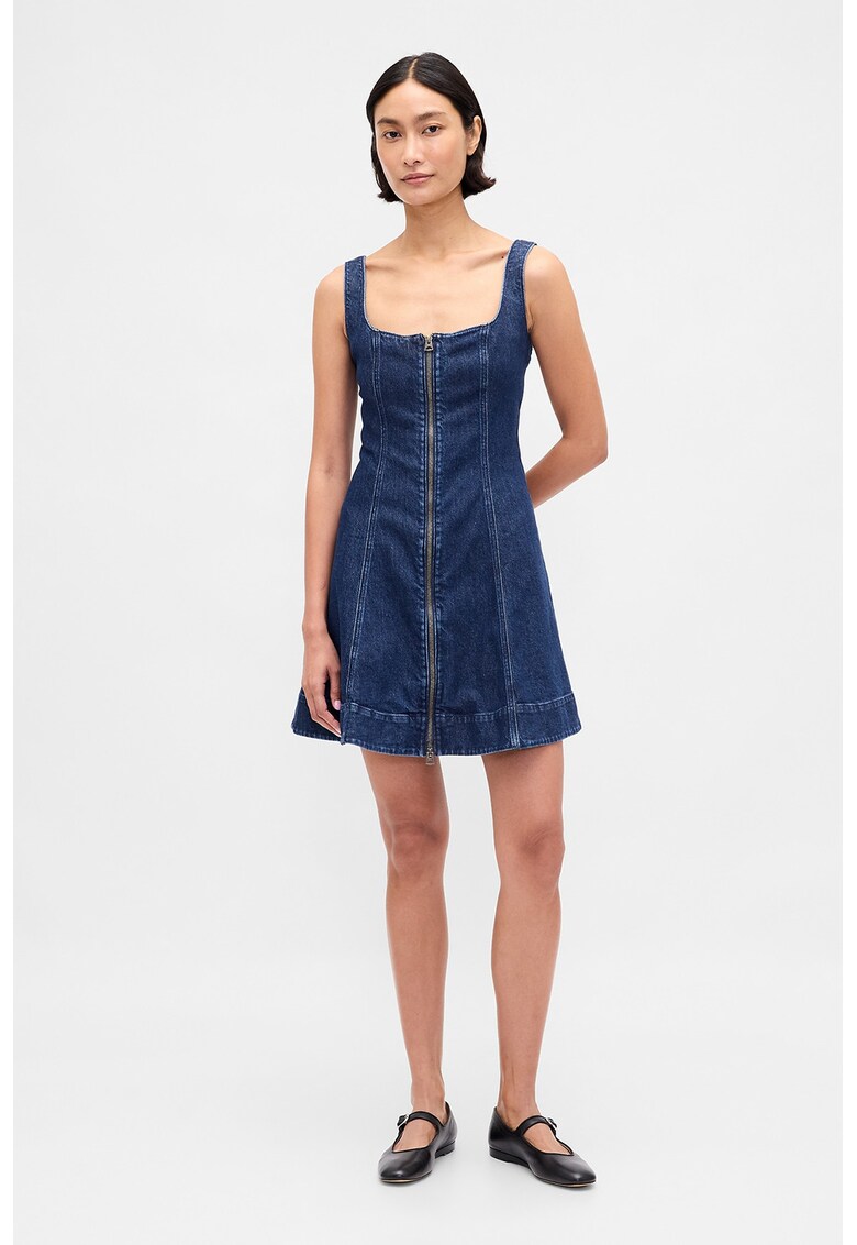 Rochie fara maneci de denim