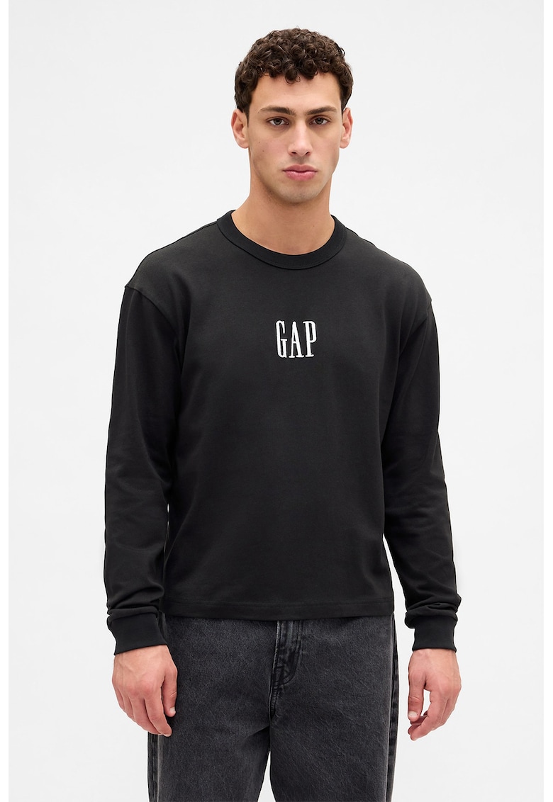 Bluza de trening cu logo - Negru stins