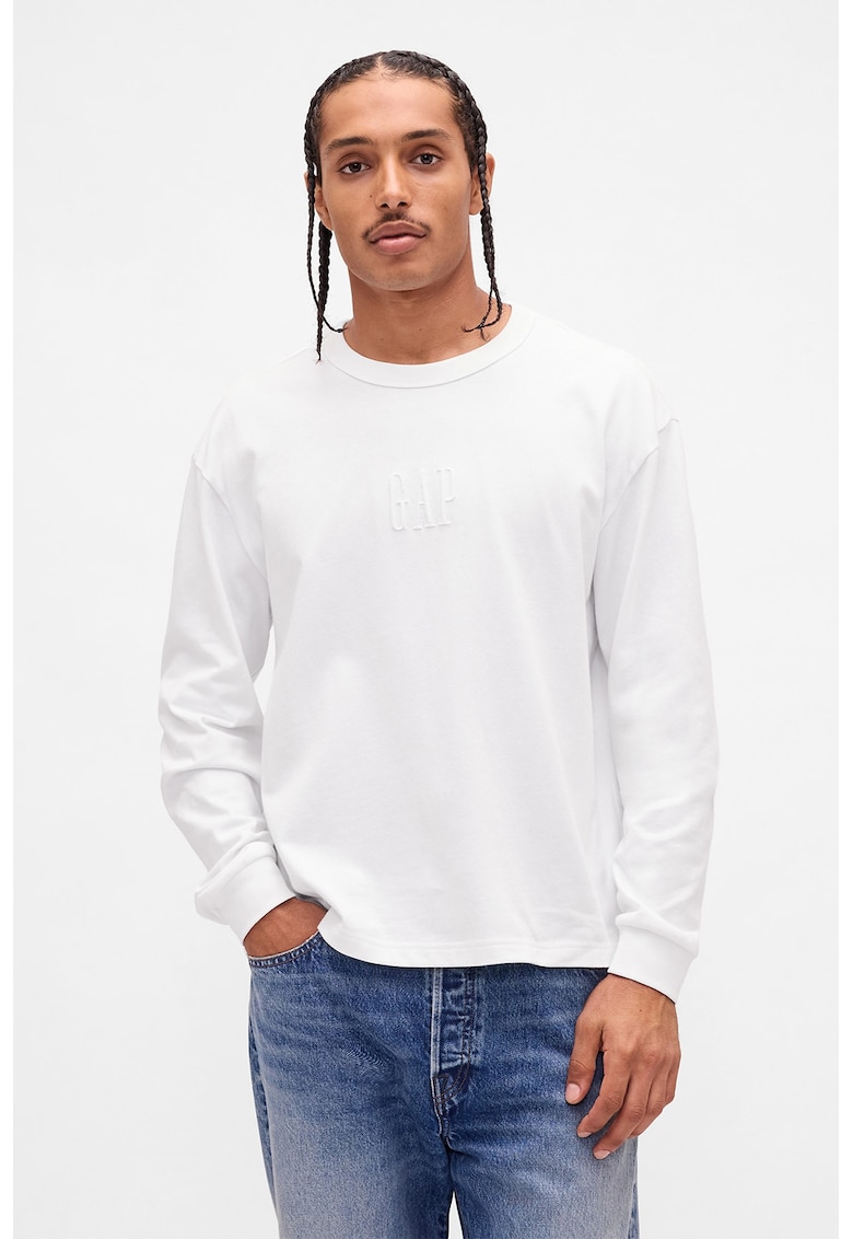 Bluza de trening cu logo - Alb optic