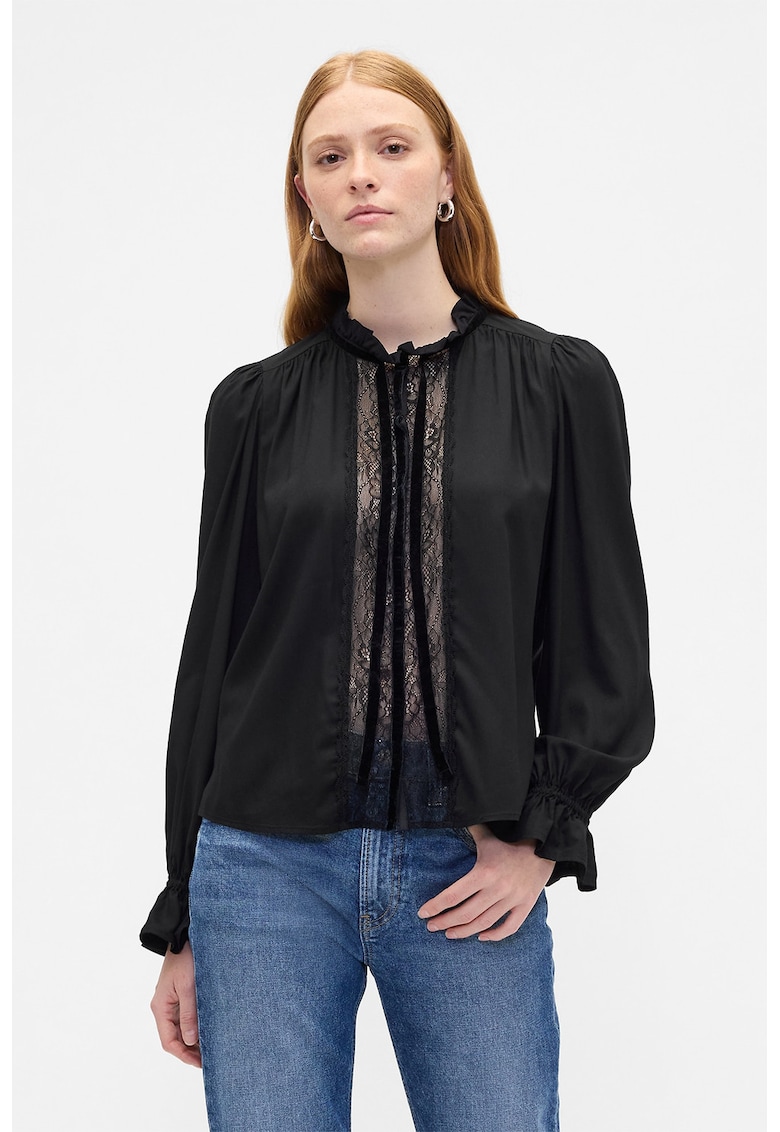 Bluza cu insertie din dantela