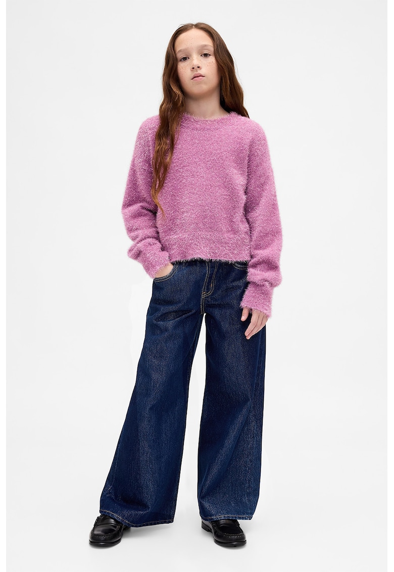 Blugi evazati cu talie ajustabila