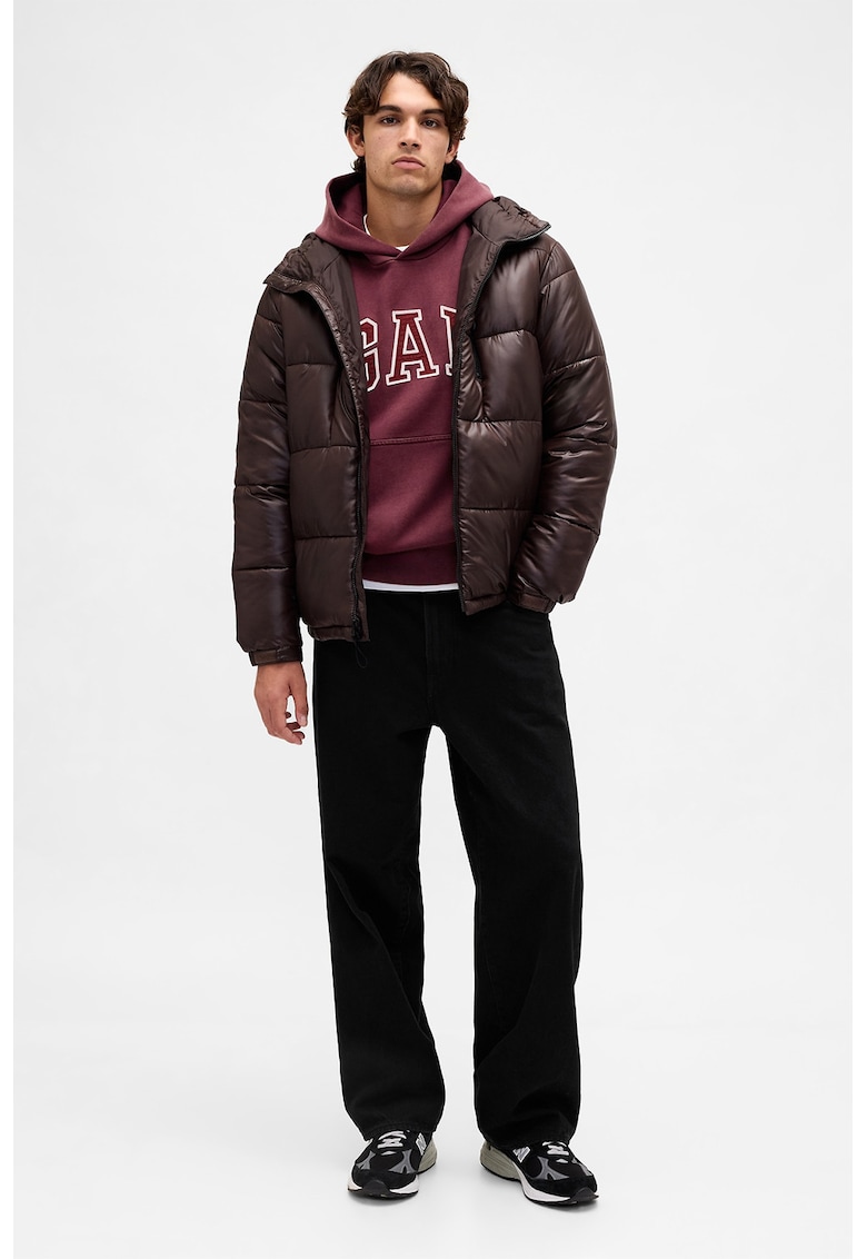 Hanorac supradimensionat cu buzunar kangaroo - Violet tyrian