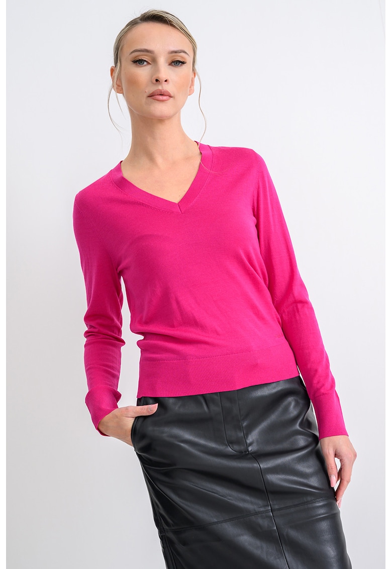 Pulover slim-fit din lana