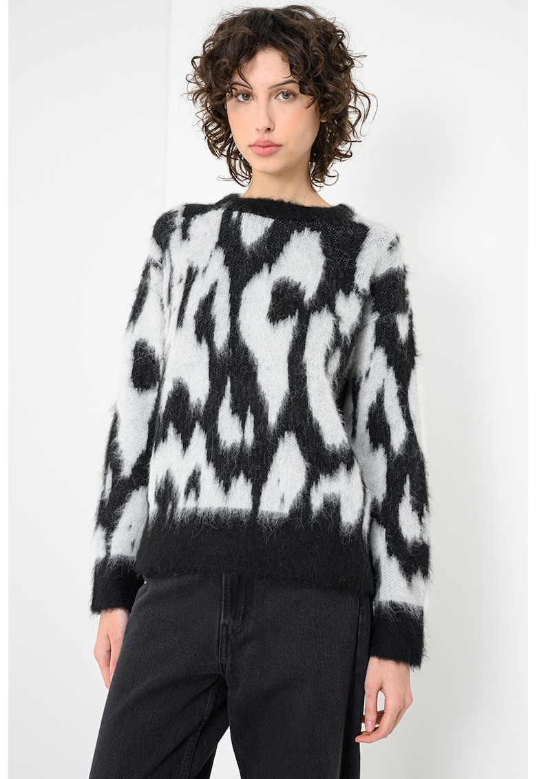 Pulover din amestec de lana si lana alpaca