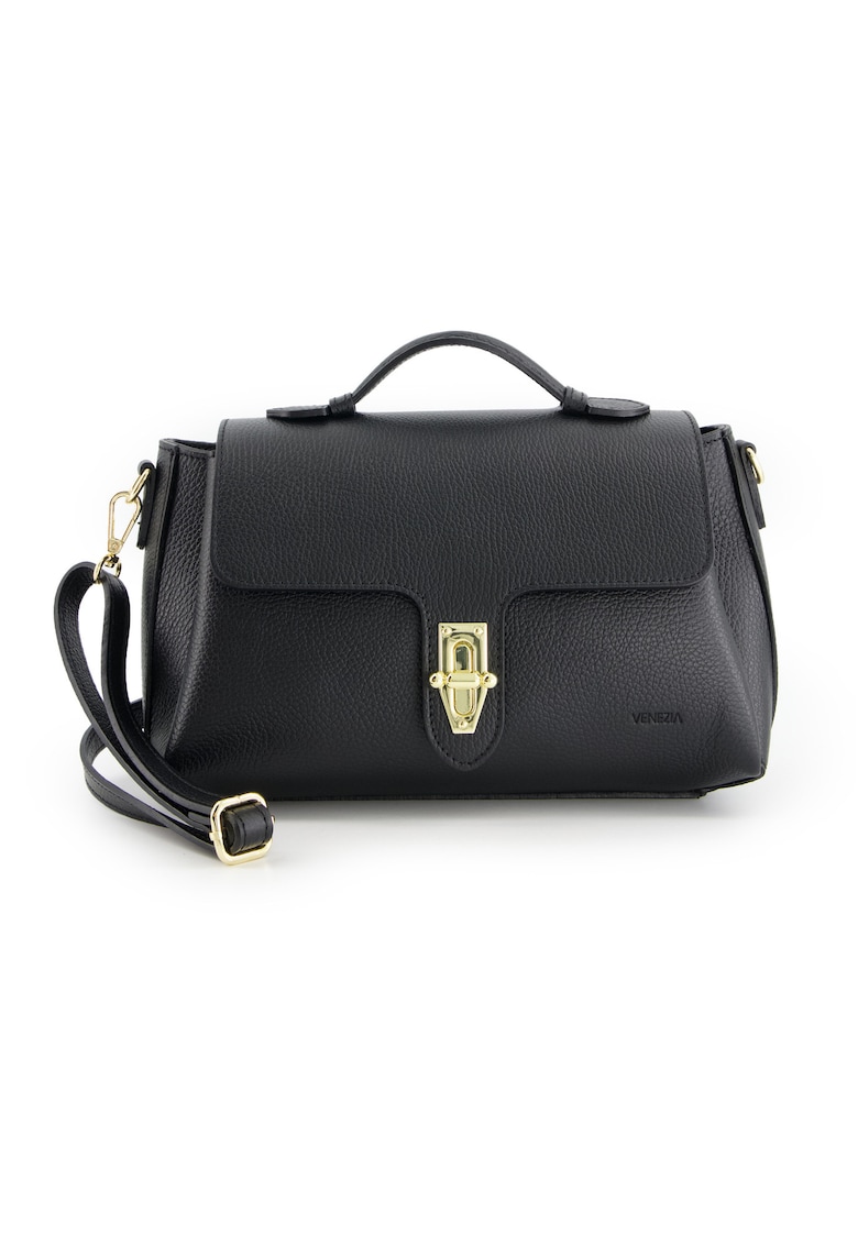 Geanta crossbody din piele naturala cu curea ajustabila