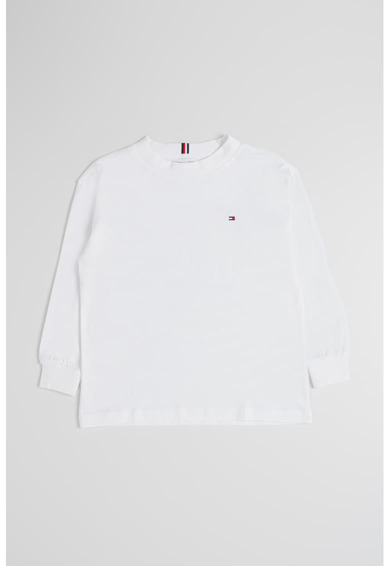 Tommy Hilfiger Bluza din bumbac cu detaliu logo - Alb