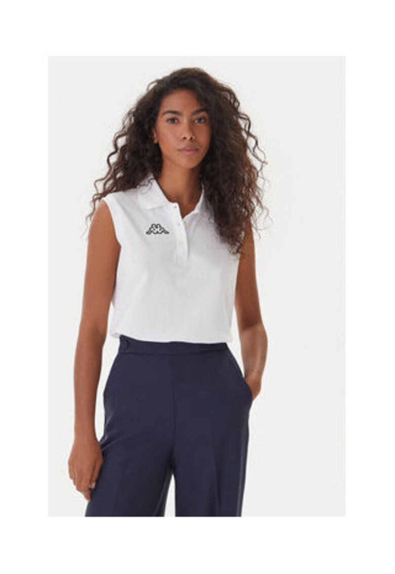 Maiou dama - alb - 60% bumbac - 40% poliester