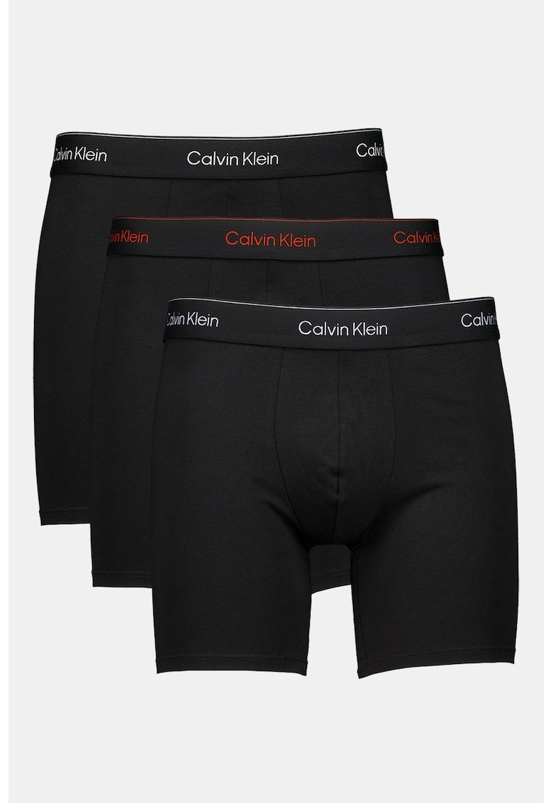 Set de boxeri din amestec de bumbac - 3 perechi - Negru