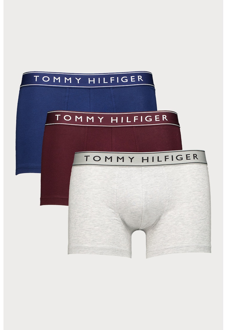 Set de boxeri din amestec de bumbac cu logo - 3 perechi