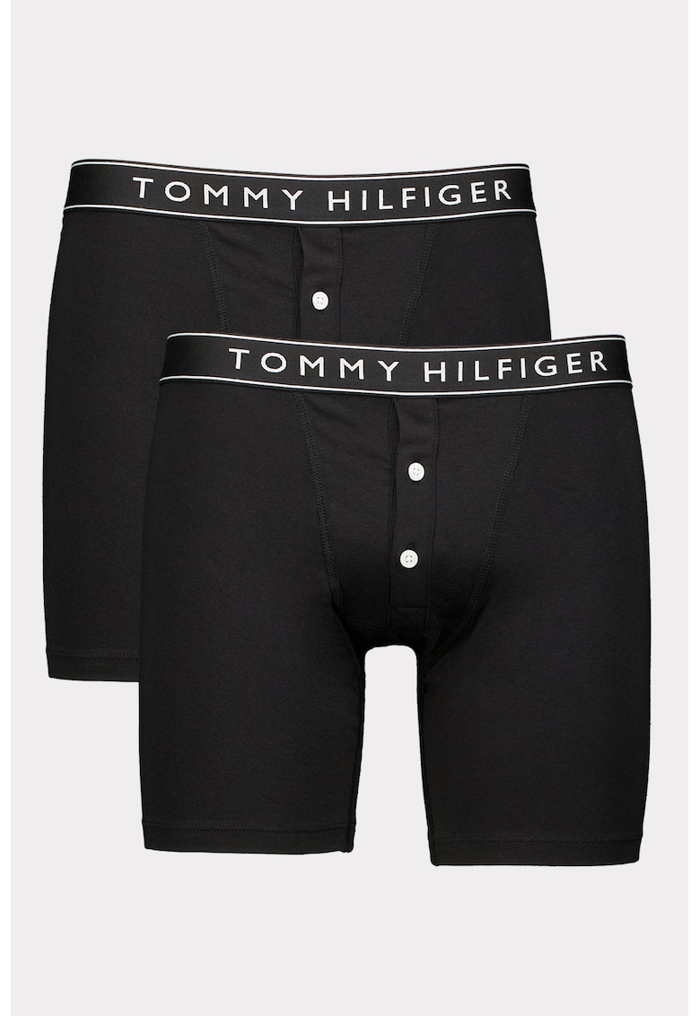 Set de boxeri din amestec de bumbac - 2 perechi - Negru