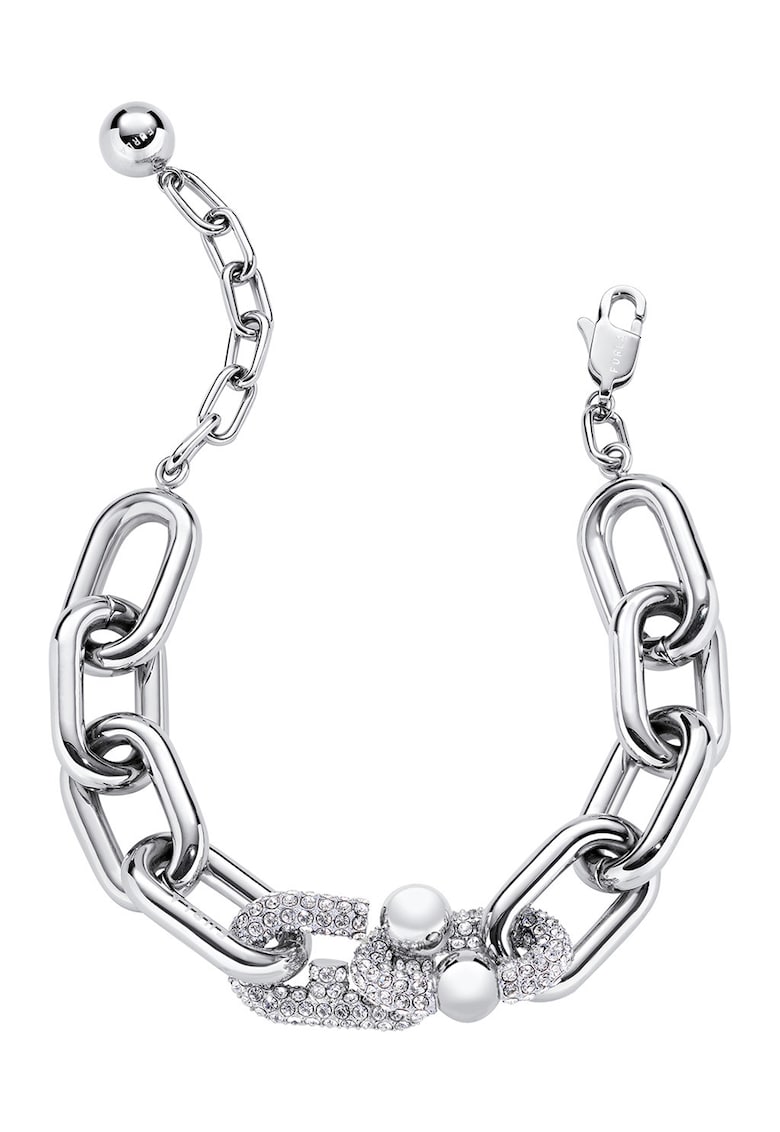 Bratara tip lant din otel inoxidabil cu cristale