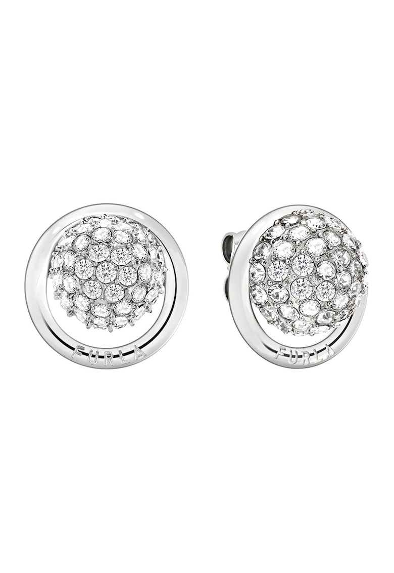 Cercei cu tija din otel inoxidabil cu cristale