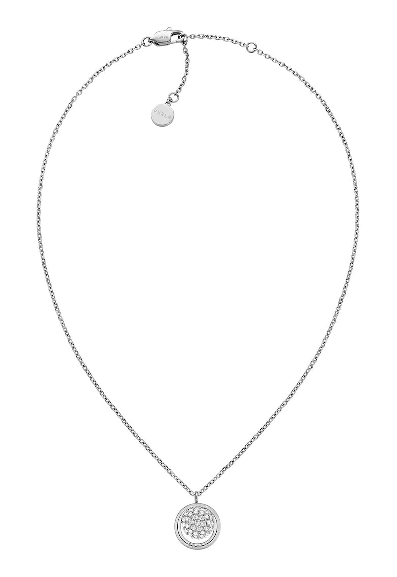 Colier din otel inoxidabil cu pandantiv cu cristale