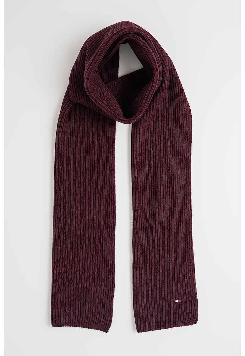 Fular striat din bumbac si casmir