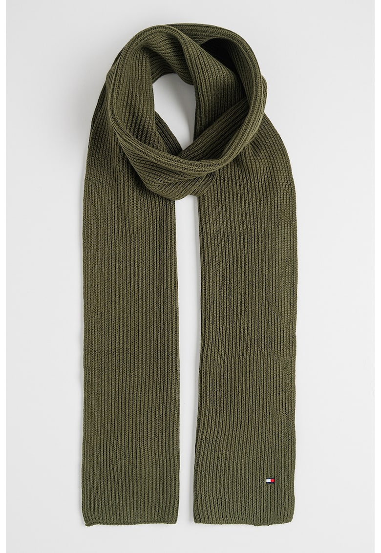 Fular striat din bumbac si casmir