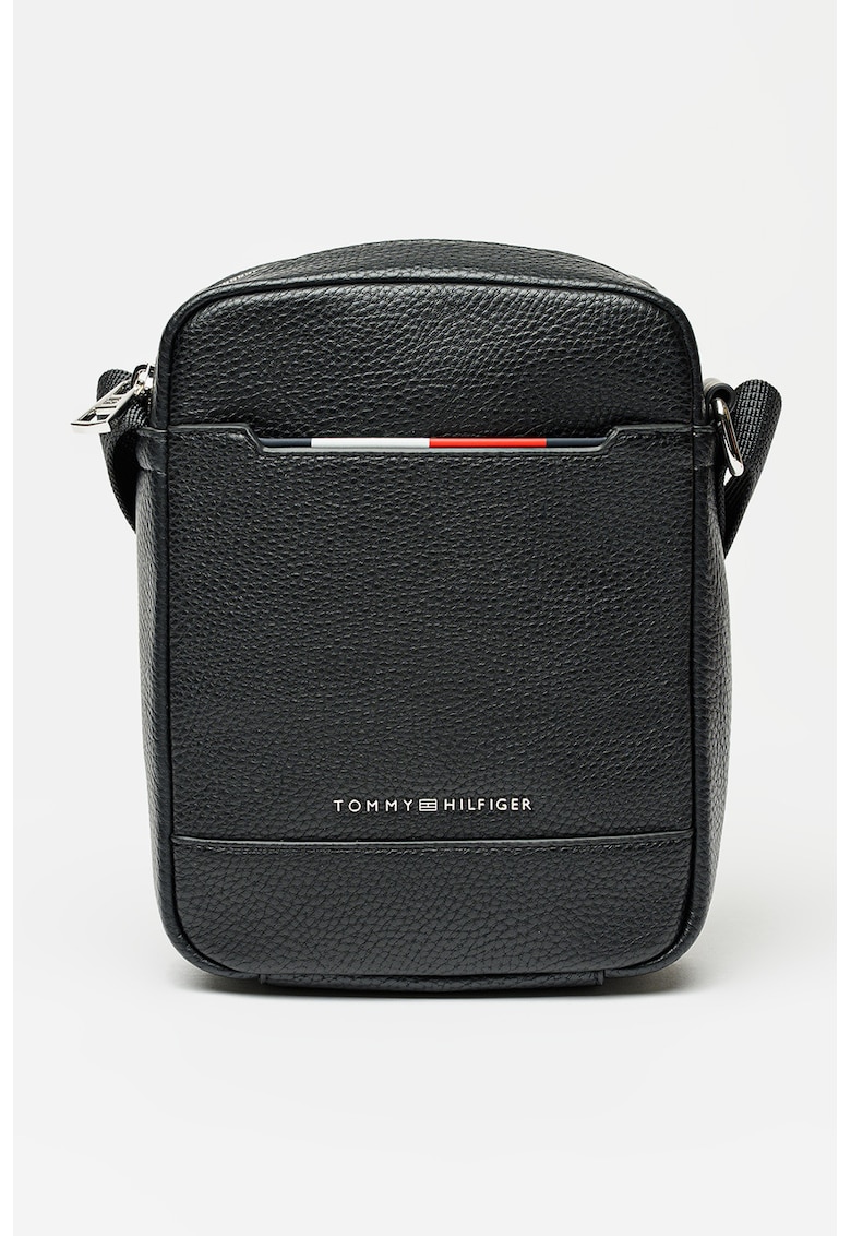 Geanta crossbody de piele ecologica - Negru