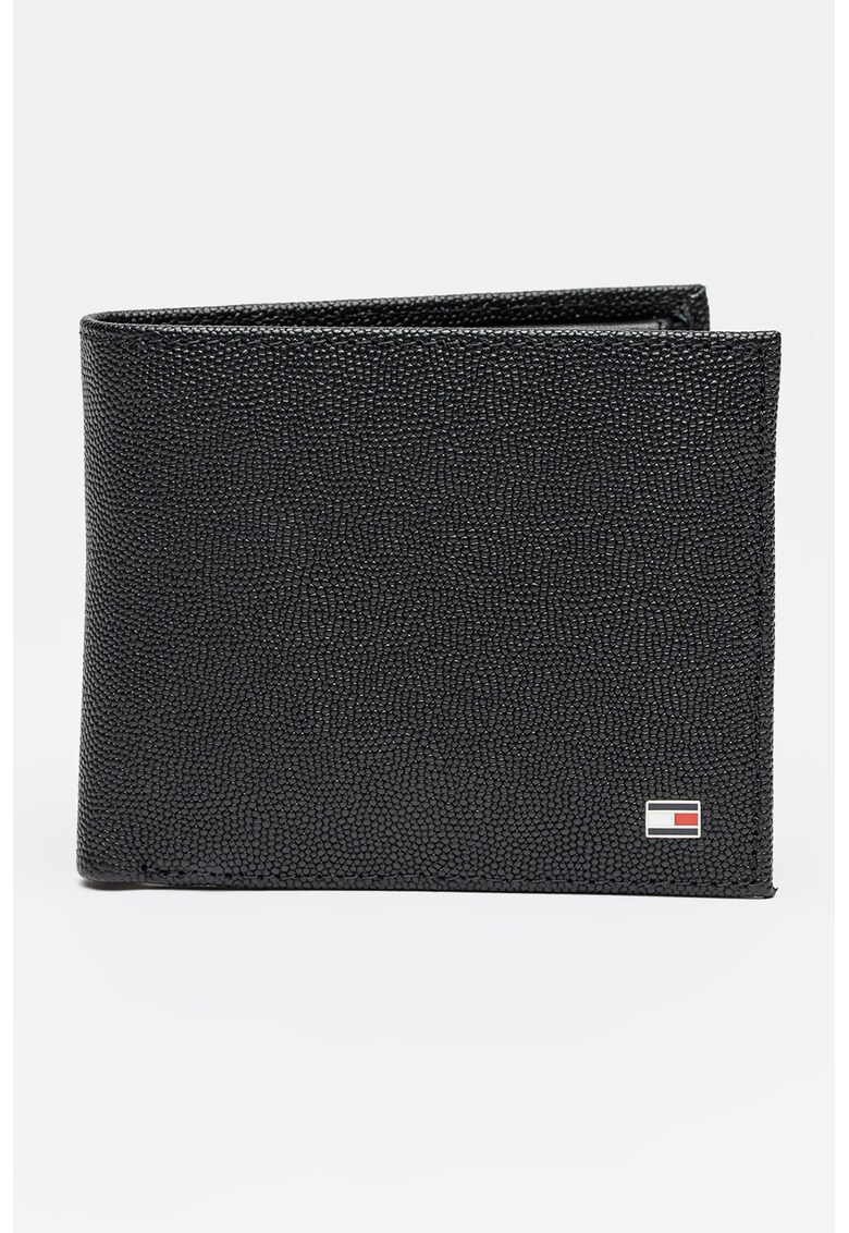 Portofel pliabil de piele cu logo discret