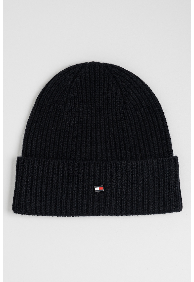 Caciula din casmir cu detaliu cu logo discret