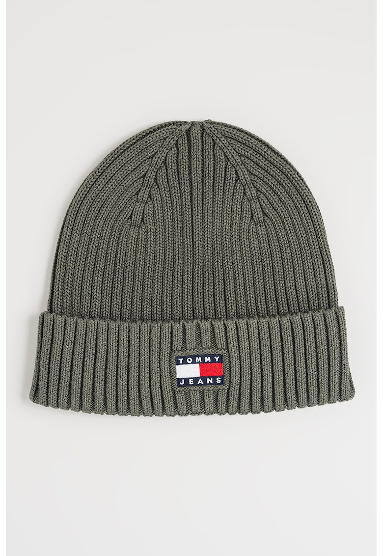 Caciula striata din bumbac organic Heritage